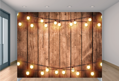 Wood with Two String Lights-01